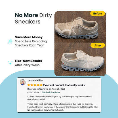Reusable Laundry Shoe Bag for Washer And Dryer For All Shoe Types And Sizes