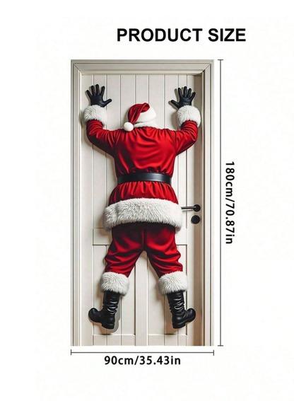 CILIFER® 1 Piece Santa Claus holiday atmosphere background cloth.Suitable for Christmas decoration.