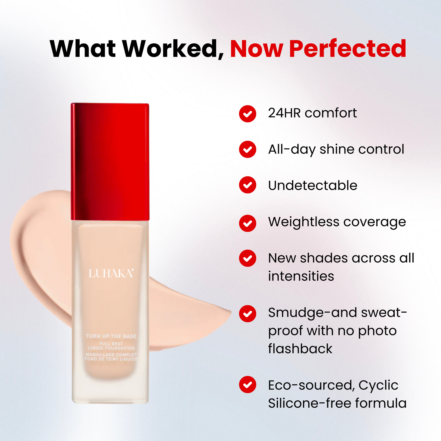 Luhaka® Turn Up the Base Full Beat Liquid Foundation