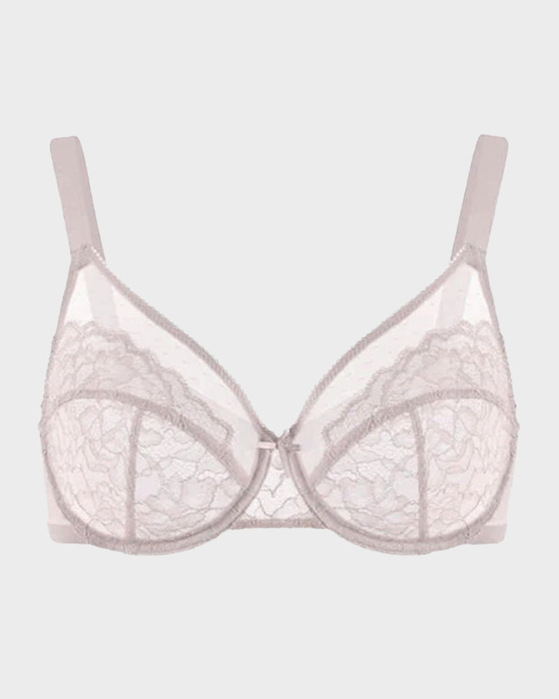 SFRCORD® Full Coverage Lace Minimizer Bra - Petal