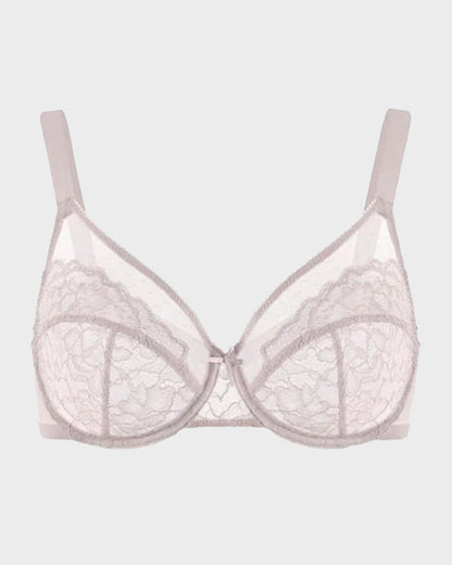 SFRCORD® Full Coverage Lace Minimizer Bra - Petal