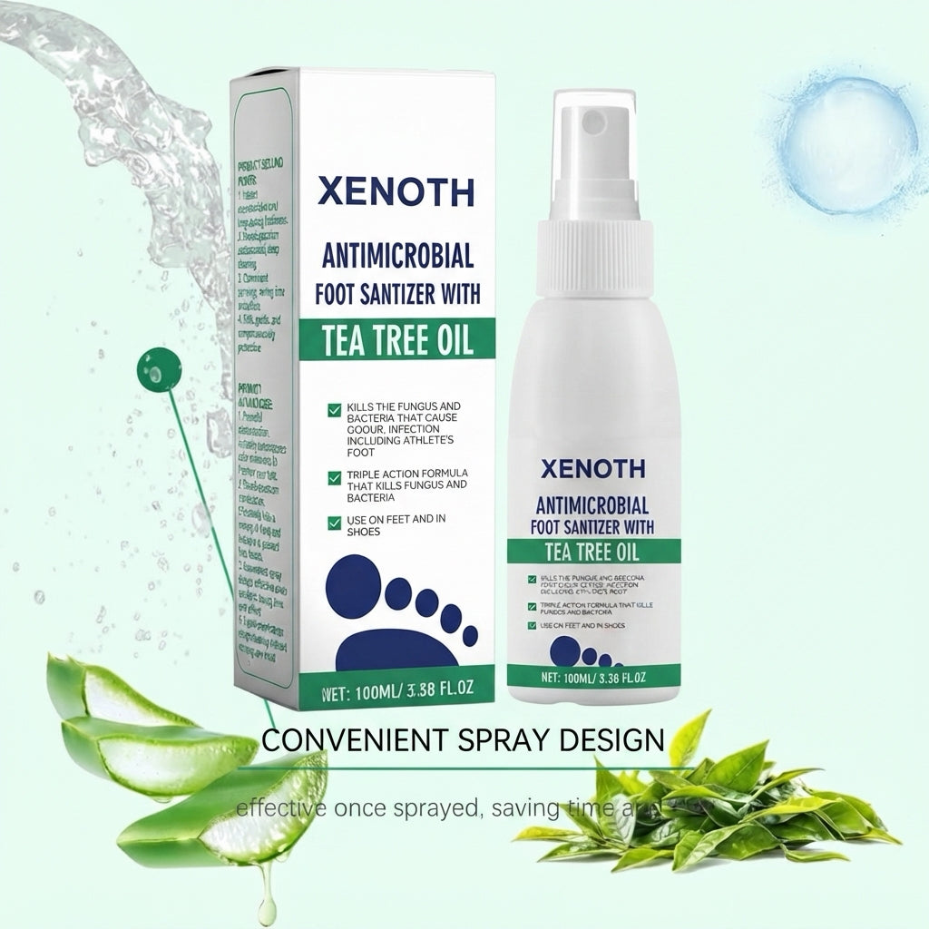 XENOTH - Foot Sanitiser with Tea Tree Oil, Tea Tree Oil Feet Spray