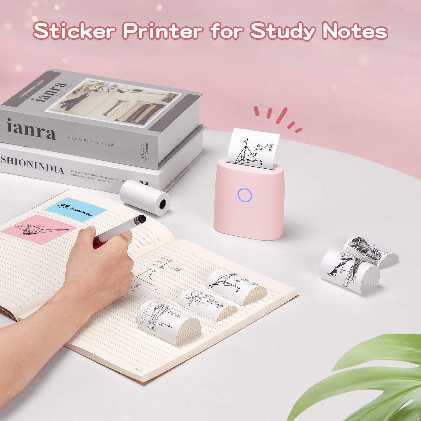 CILIFER® Mini Sticker Printer-2 Inch Bluetooth Thermal Pocket Printer