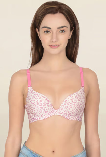SFRCORD® Deep Cup Cheetah Print Minimizer Bra