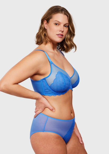 SFRCORD® Mermaid Scales Lace Unlined Bra
