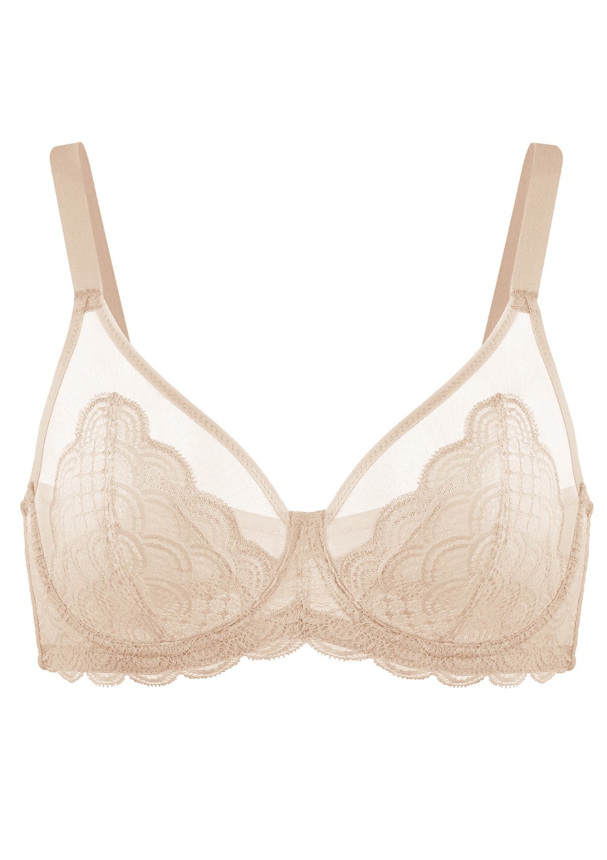 SFRCORD® Mermaid Scales Lace Unlined Bra