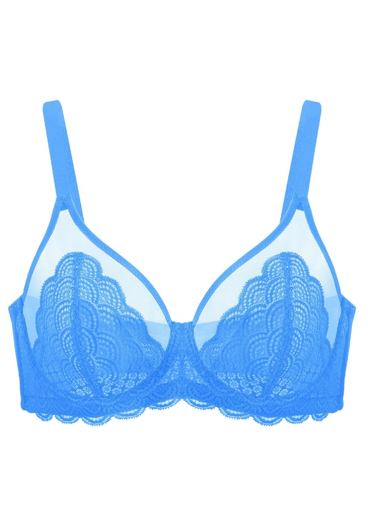 SFRCORD® Mermaid Scales Lace Unlined Bra