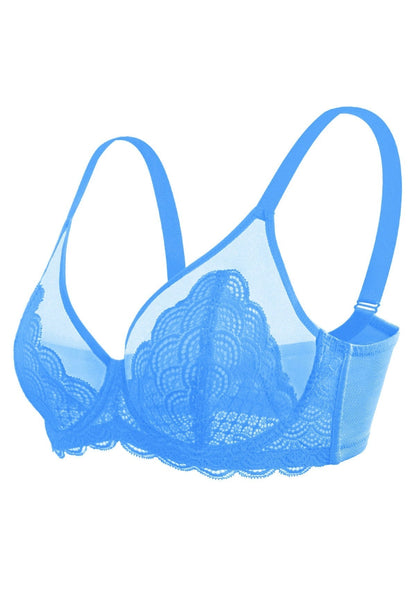 SFRCORD® Mermaid Scales Lace Unlined Bra