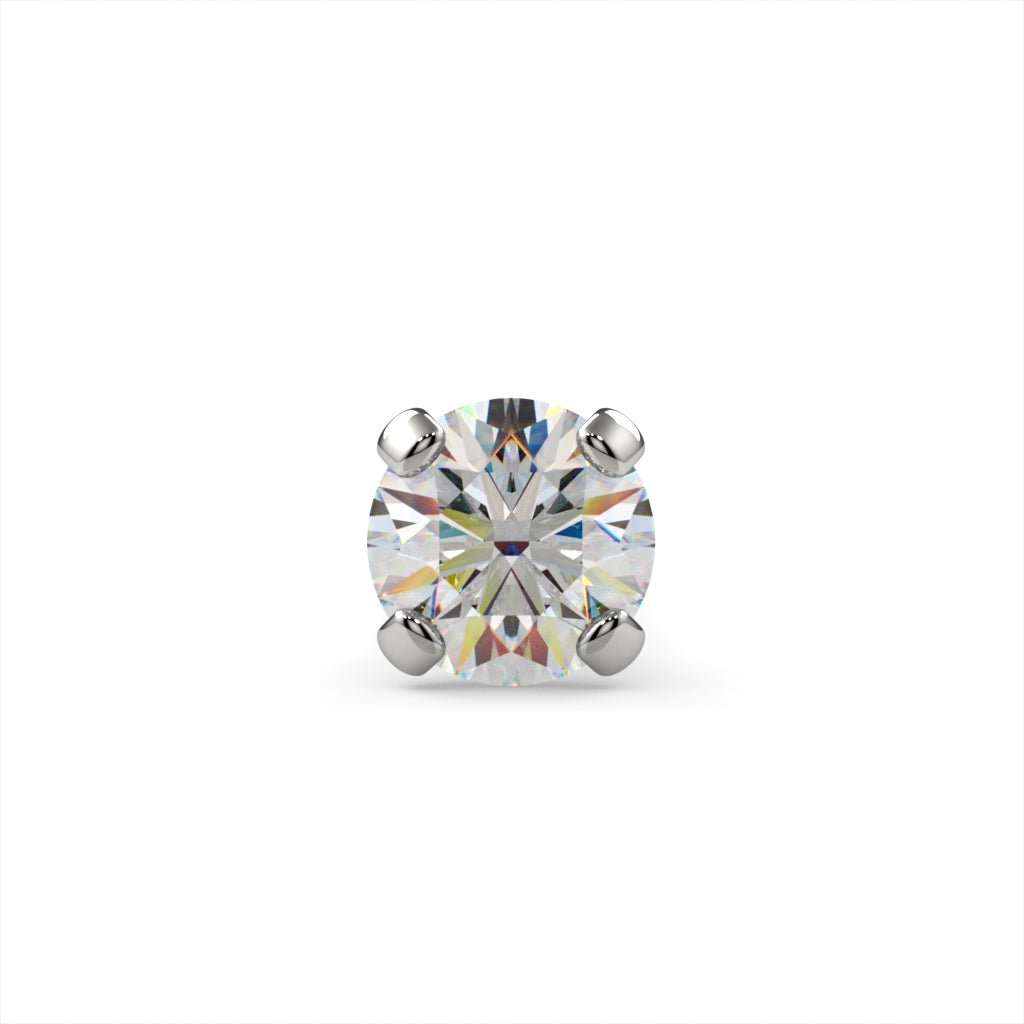 CILIFER® 2mm  Diamond Prong Nose Ring Stud