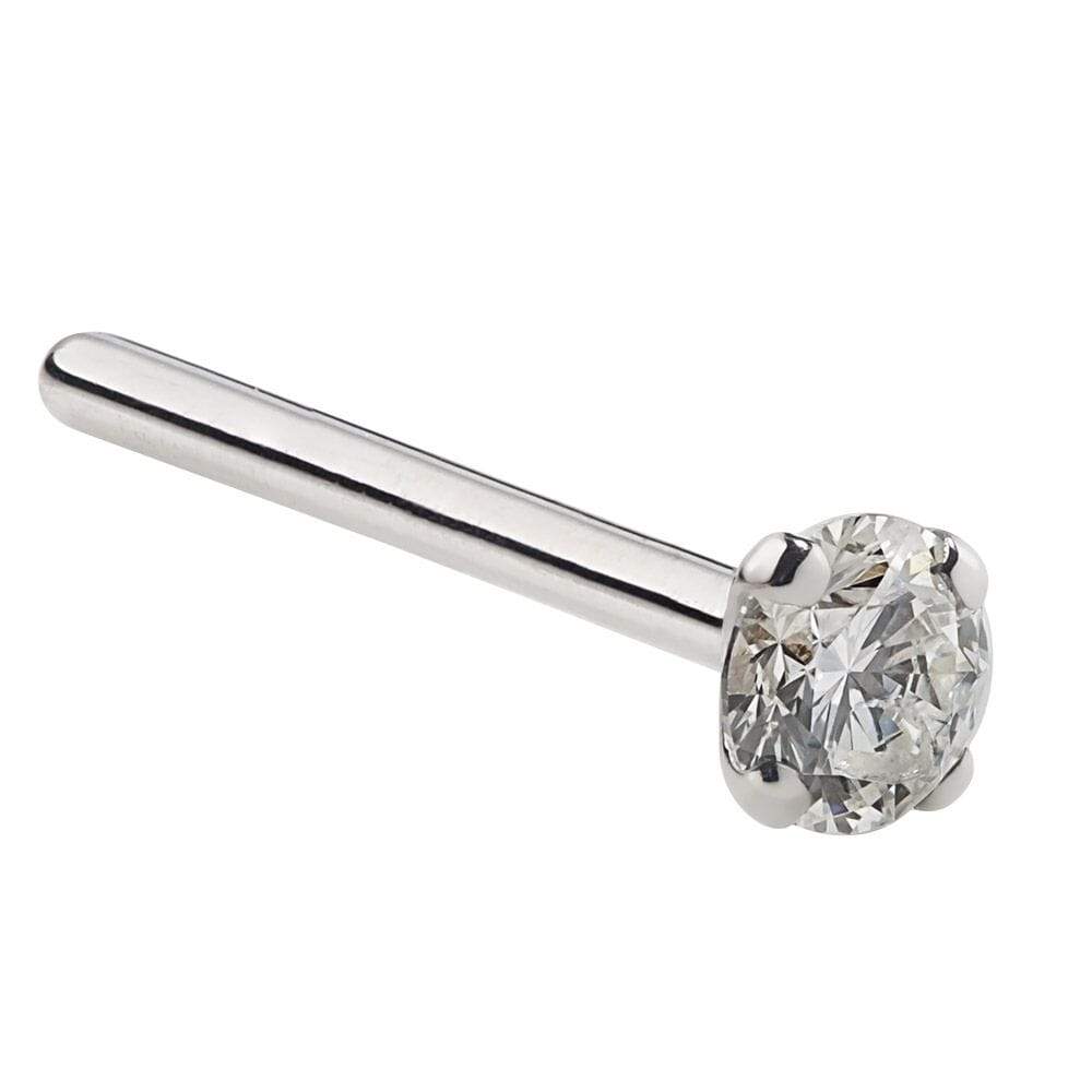 CILIFER® 2mm  Diamond Prong Nose Ring Stud