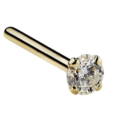 CILIFER® 2mm  Diamond Prong Nose Ring Stud