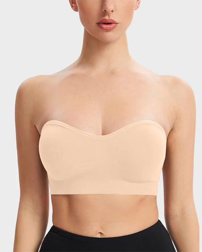 SFRCORD® Non-Slip Bandeau Seamless Wireless Strapless Bra