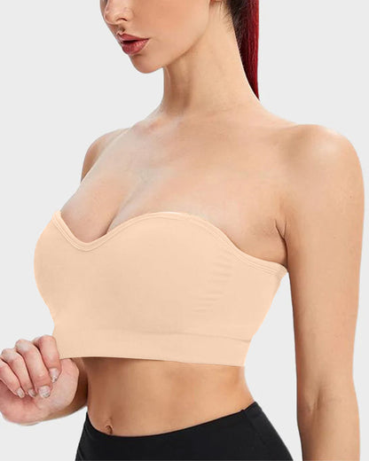SFRCORD® Non-Slip Bandeau Seamless Wireless Strapless Bra