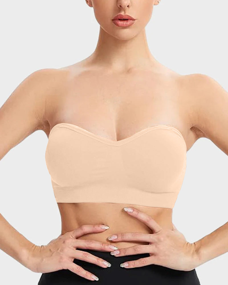SFRCORD® Non-Slip Bandeau Seamless Wireless Strapless Bra