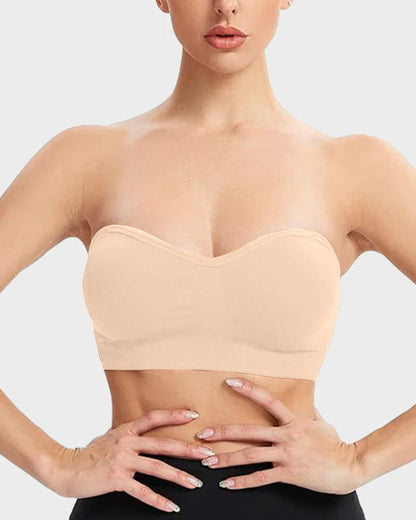 SFRCORD® Non-Slip Bandeau Seamless Wireless Strapless Bra
