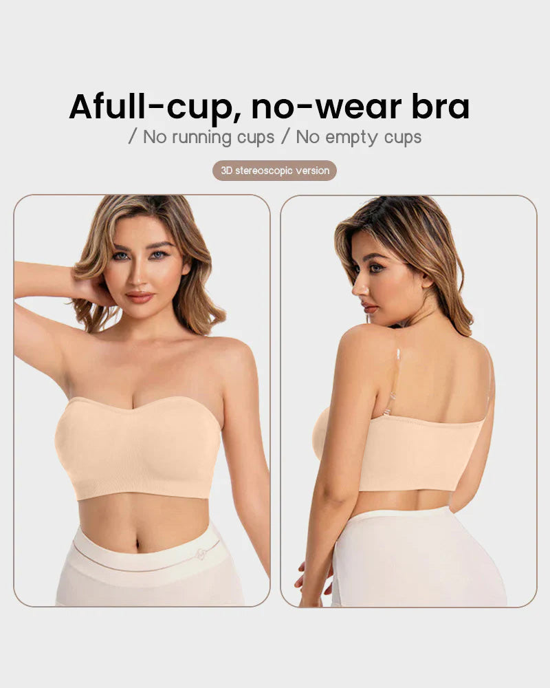 SFRCORD® Non-Slip Bandeau Seamless Wireless Strapless Bra