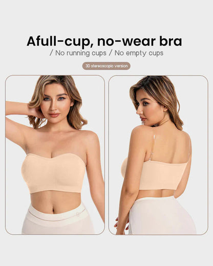 SFRCORD® Non-Slip Bandeau Seamless Wireless Strapless Bra