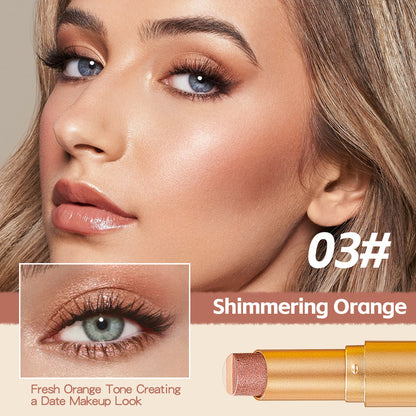 3 Color Eyeshadow Stick - One-Swipe Shimmer Glow For Effortless Eye Makeup