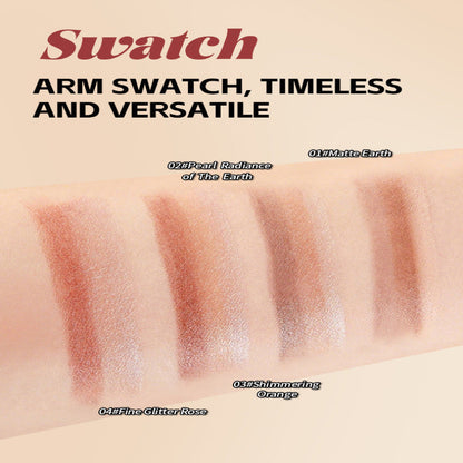3 Color Eyeshadow Stick - One-Swipe Shimmer Glow For Effortless Eye Makeup