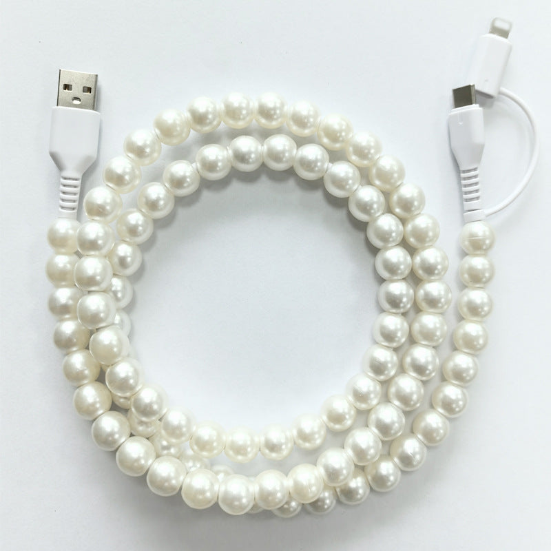 CZTICLE® Pearl Elegance 3-in-1 USB Charging Cable