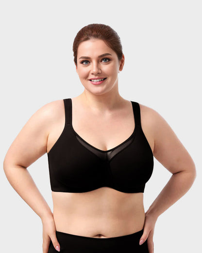 SFRCORD® Plus Size Cooling Full Coverage Minimizer Bra