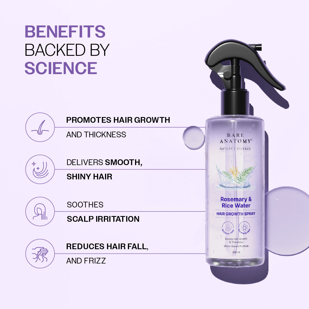 Rosemary & Rice Water Hair Growth Spray - 200 ml