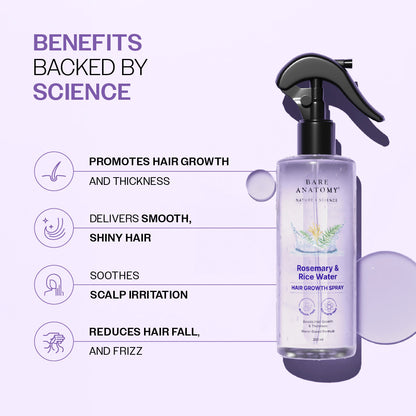 Rosemary & Rice Water Hair Growth Spray - 200 ml