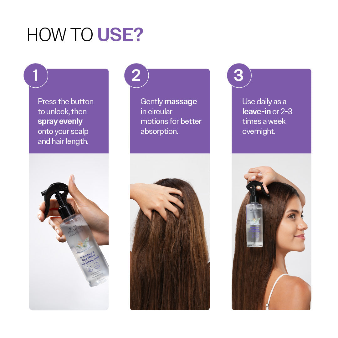 Rosemary & Rice Water Hair Growth Spray - 200 ml