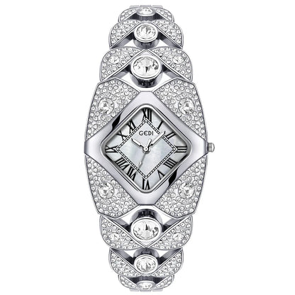 CILIFER® New Women Watch Light Luxury Brand Diamond Inlaid Bracelet Watches Waterproof Ladies Fashion Quartz Clock Wristwatch Gift