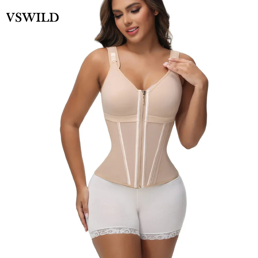 SFRCORD® Fajas Colombian Girdles Belt Waist Trainer High Compression Corset Shapewear Flat Belly Corset Waist Cincher Body Shaper