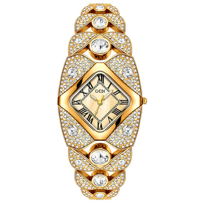 CILIFER® New Women Watch Light Luxury Brand Diamond Inlaid Bracelet Watches Waterproof Ladies Fashion Quartz Clock Wristwatch Gift