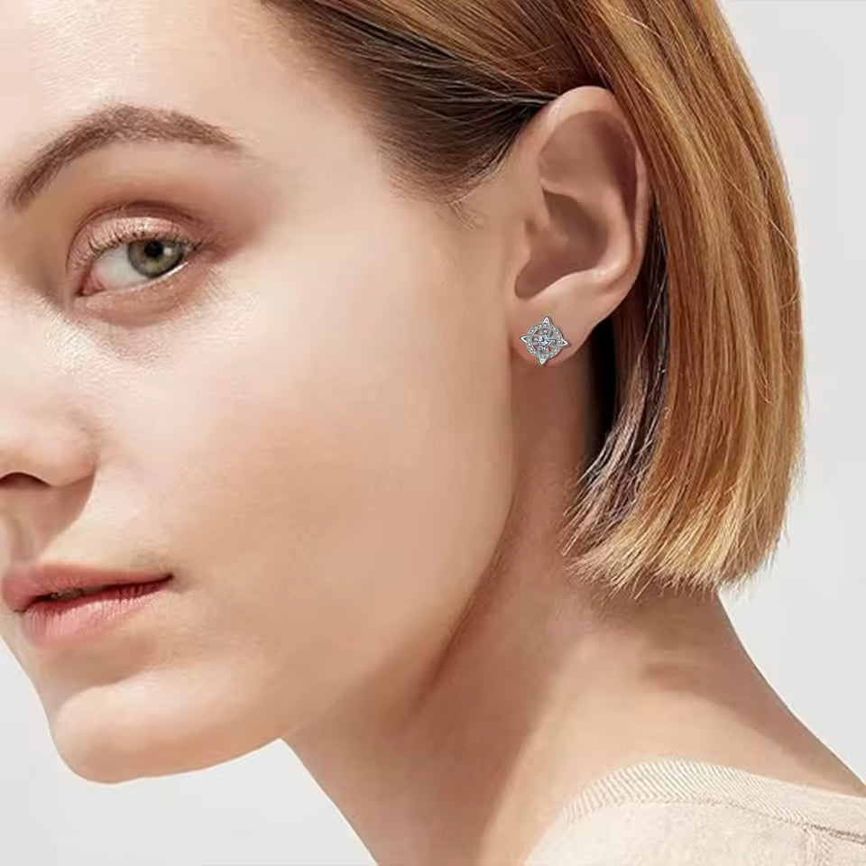 CILIFER® Ladies' 925 sterling silver earrings, original jewelry.
