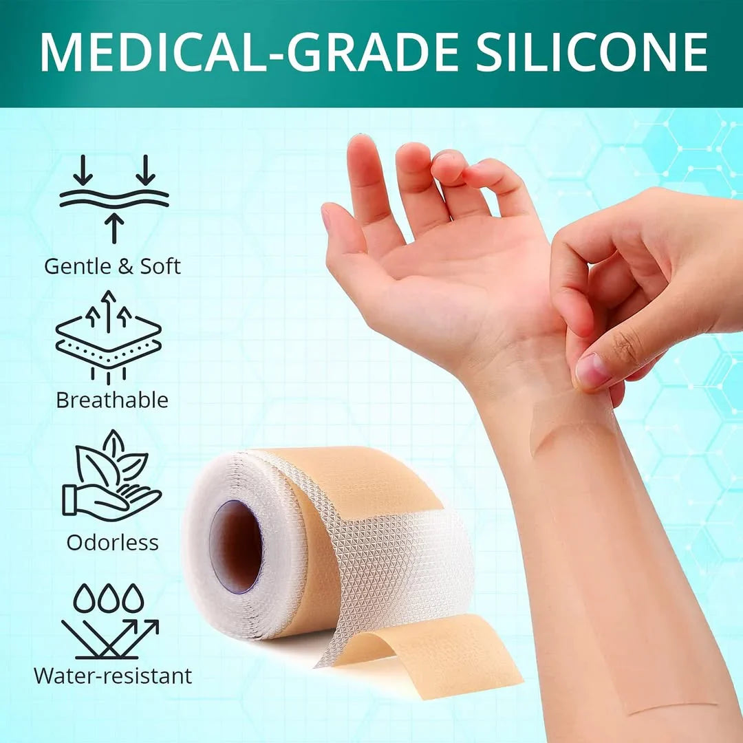 LUHAKA® Silicone Scar Remover Tape for Acne & Wrinkles