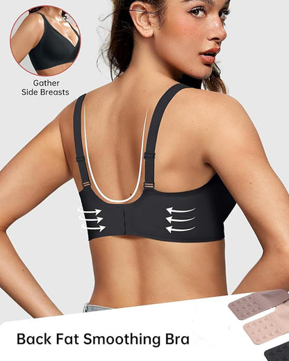 SFRCORD® Seamless Deep V Push-Up Wireless Bra