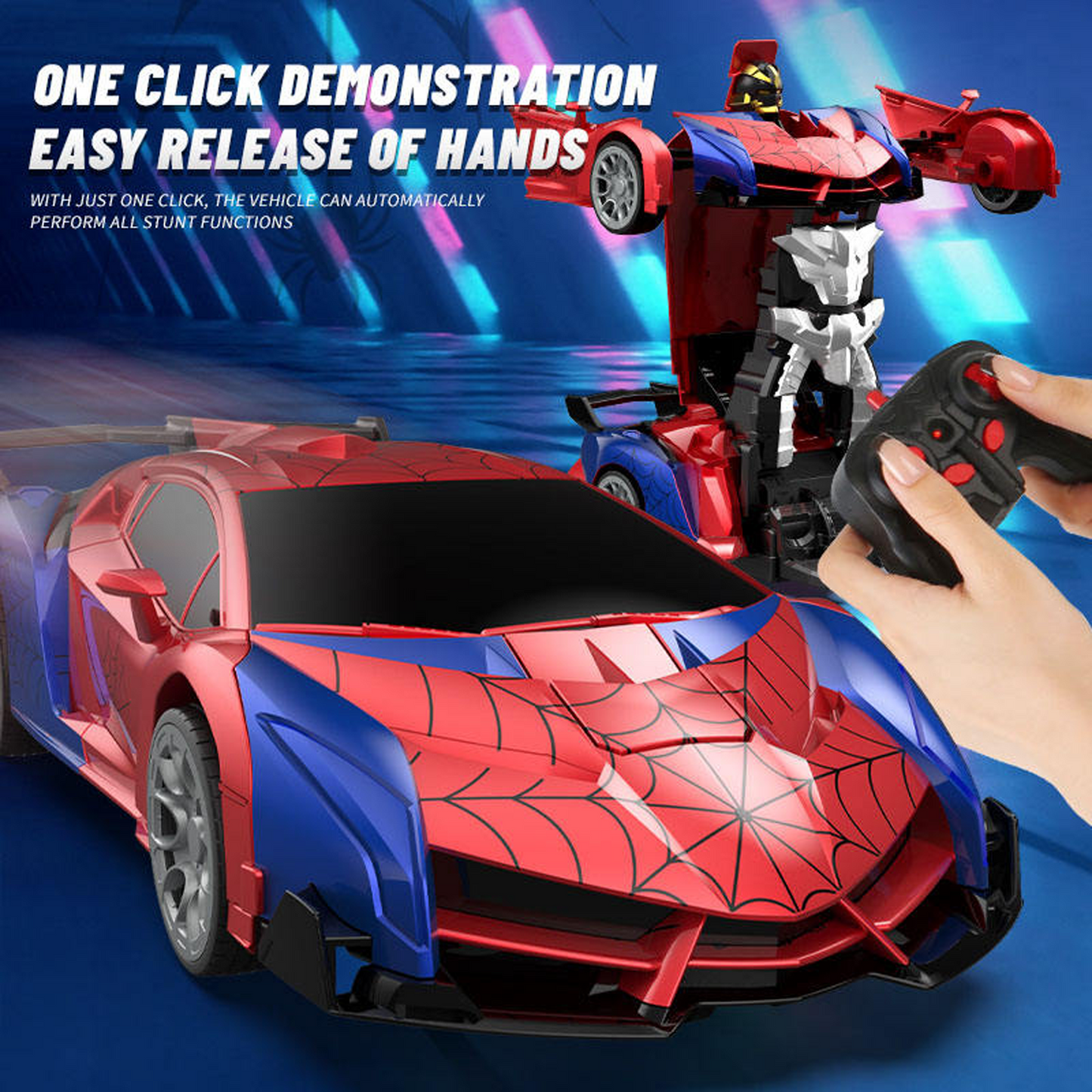 Transform Rc Cars for Boys 4-7 8-12, 2.4Ghz Remote Control Car