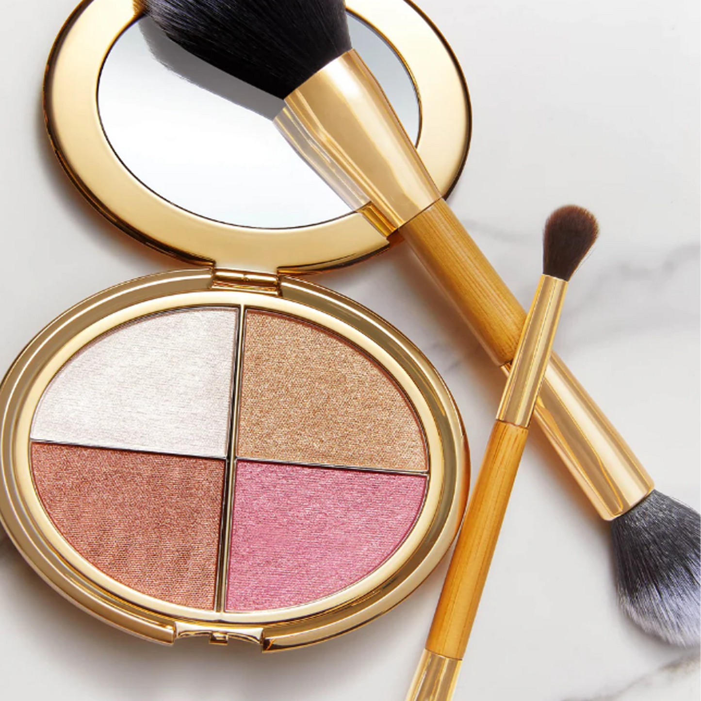 glow wardrobe highlighting eye & cheek palette