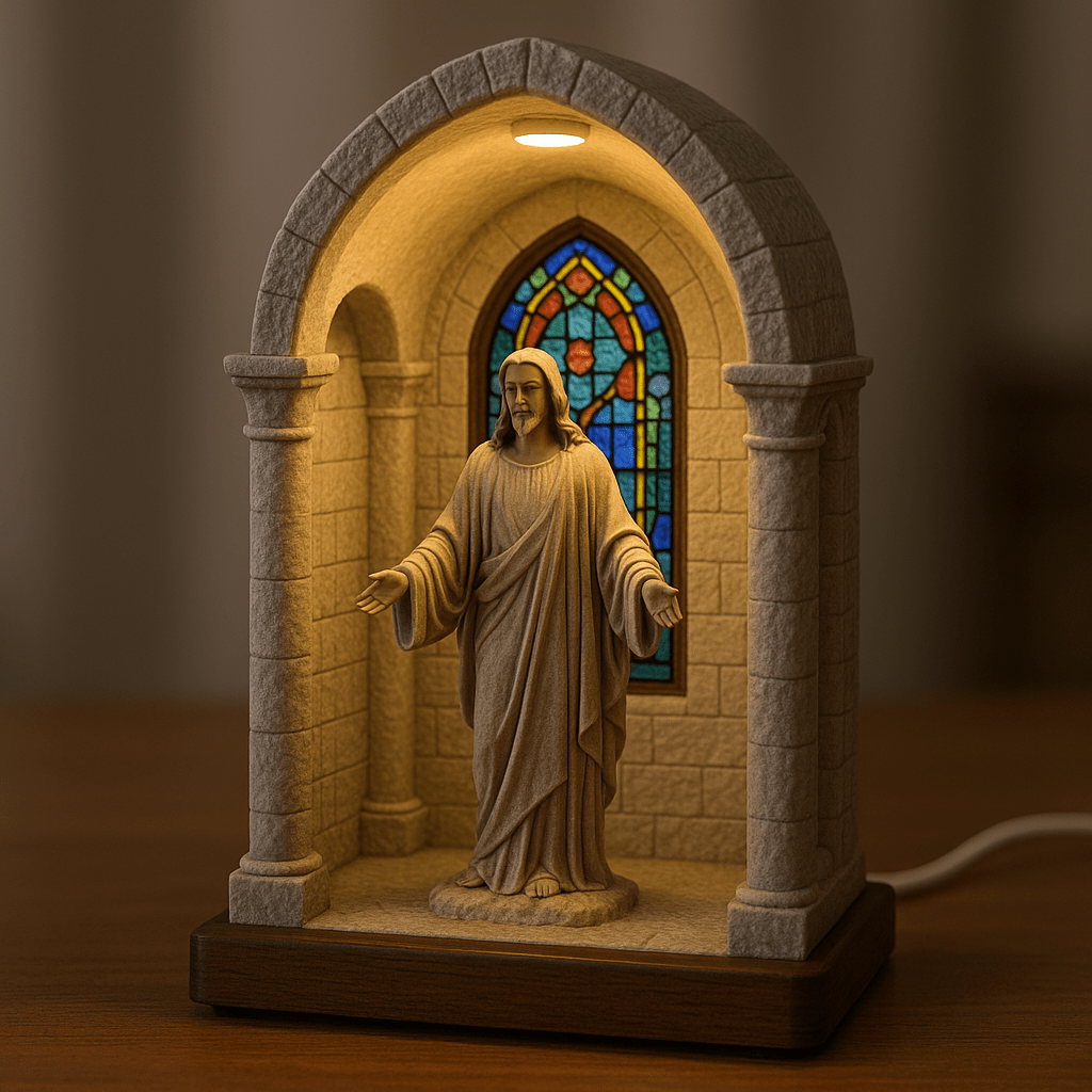 CZTICLE®Virgin Mary LED Devotional Table Lamp