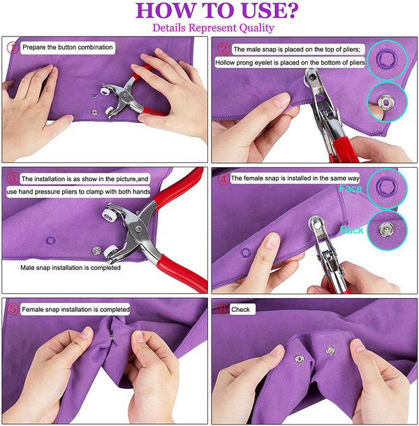 CILIFER® Metal Snaps Buttons Kit