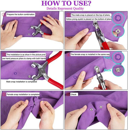 CILIFER® Metal Snaps Buttons Kit