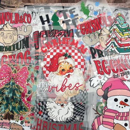 Cilifer®15PCS Christmas Mystery DTF Transfer Bundle – Ready to Press Holiday Designs