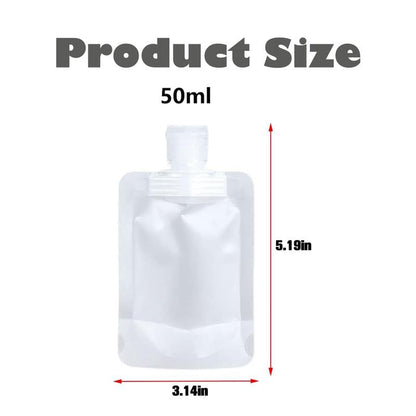 12 Pack Travel Pouches for Toiletries, Suitable For Liquid Filling And Travel