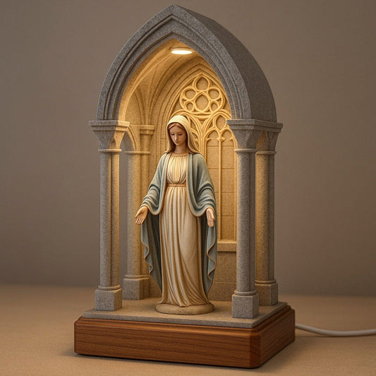 CZTICLE®Virgin Mary LED Devotional Table Lamp
