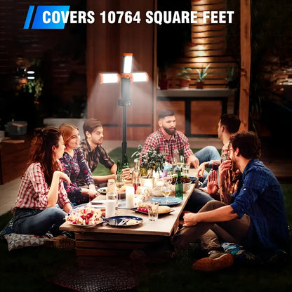 CILIFER® 12000mAh Camping Light – Rechargeable, Dimmable, Tripod Design