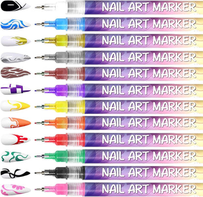 CILIFER® 🎁Last Day Sale 49% OFF🔥-🎨12 Colours Nail Art Pens Set