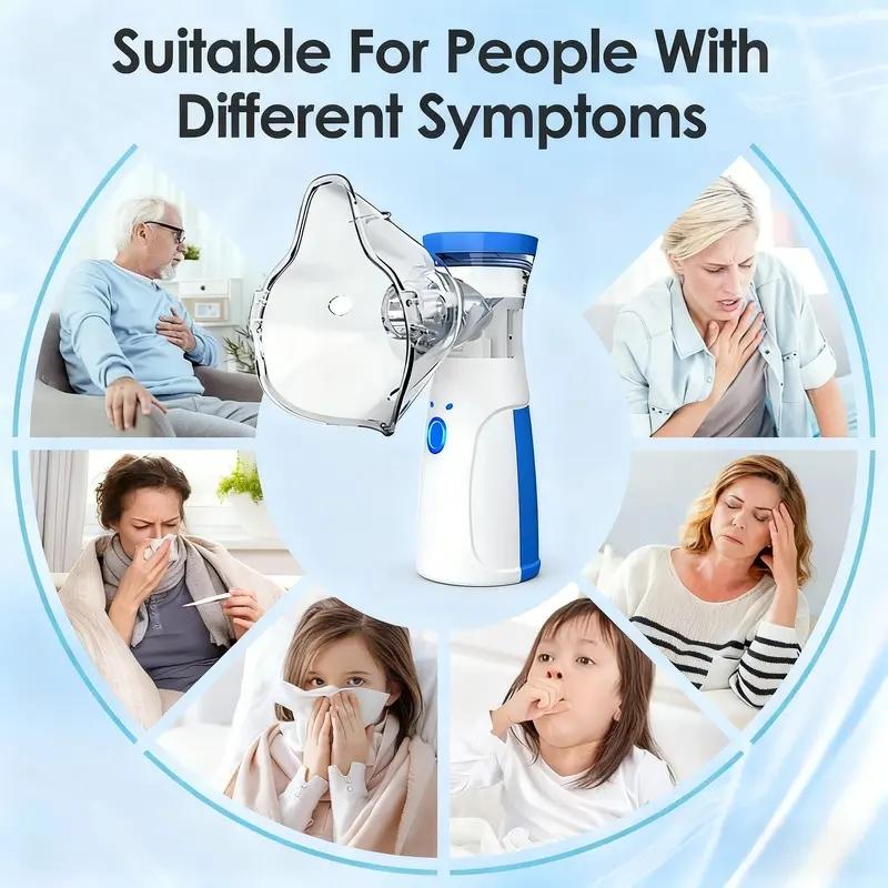 Portable Handheld Nebulizer Machine - Mini Portable Ultrasonic Quiet Nebulizer