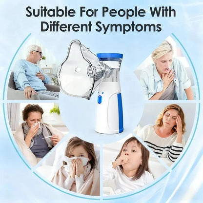 Portable Handheld Nebulizer Machine - Mini Portable Ultrasonic Quiet Nebulizer