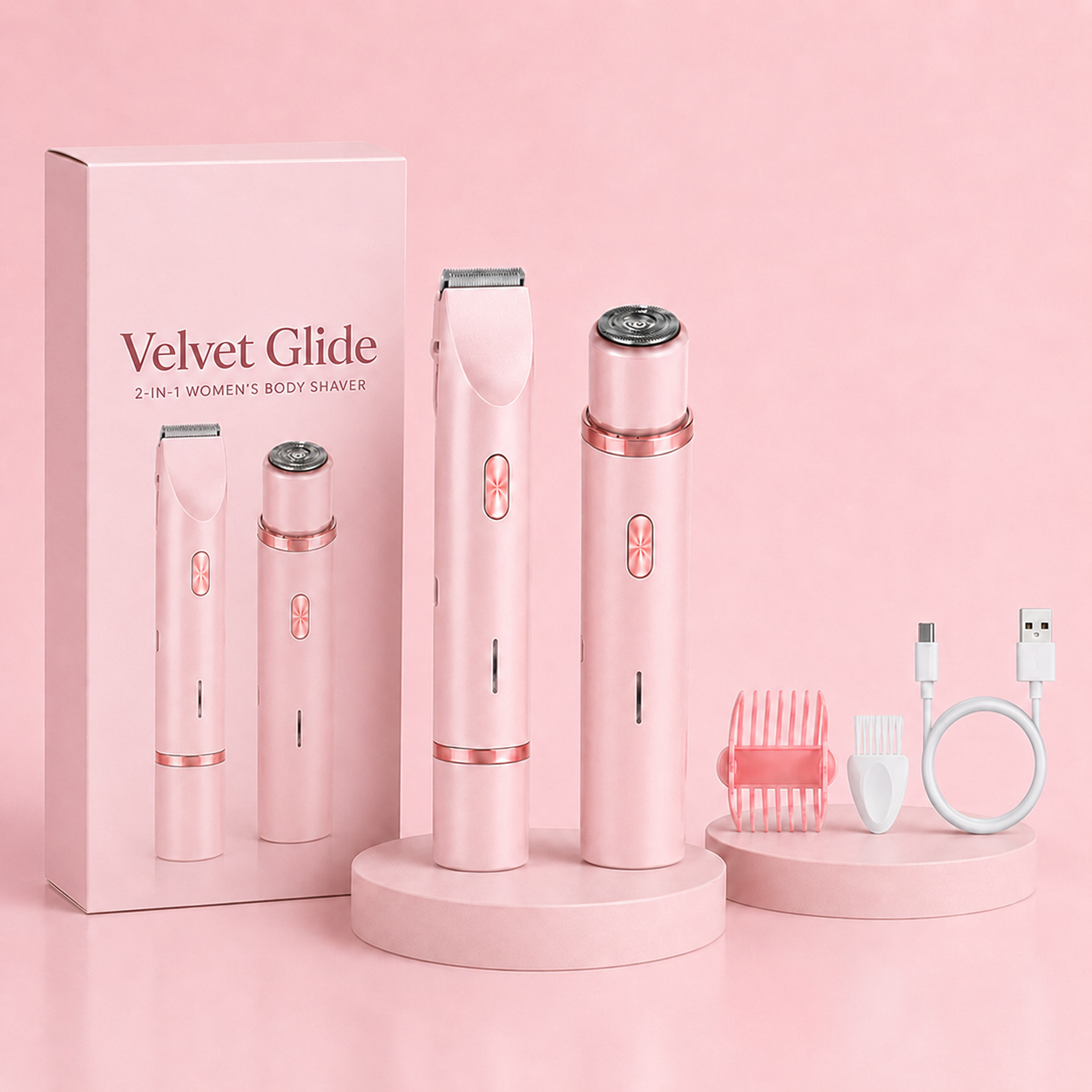 Velvet Glide | 2-in-1 Body Shaver