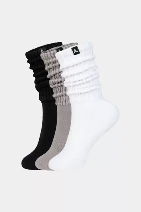 SFRCORD® 3-Pair Pack Cozy Scrunch Socks - Mixed