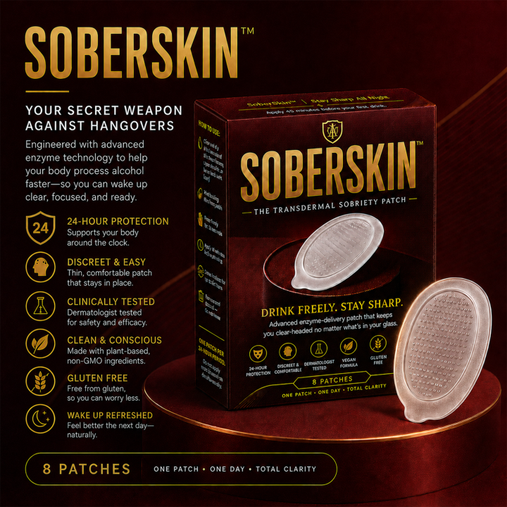 SoberSkin™ Drunk and Hangover Prevention Patch