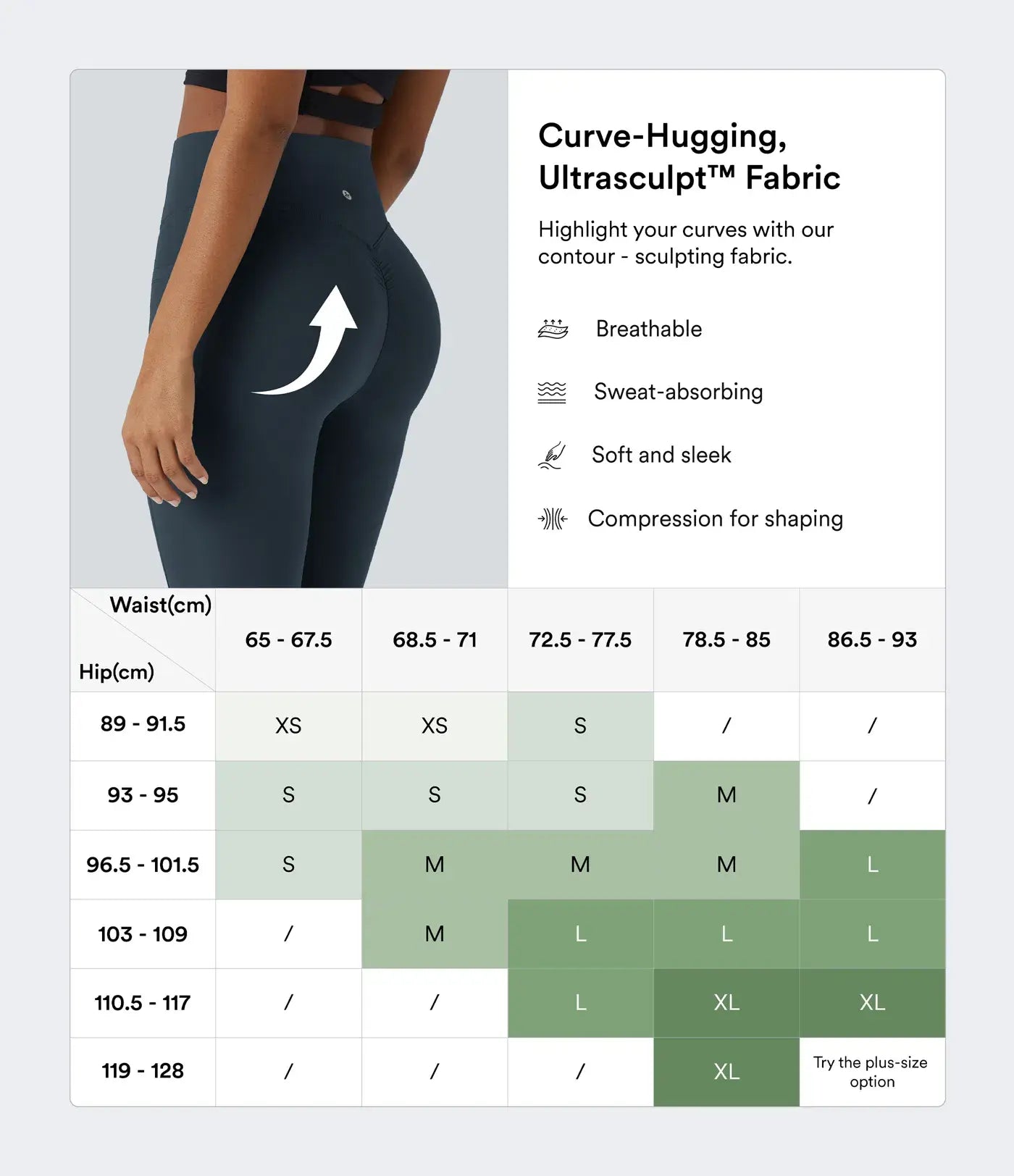 SFRCORD® SoCinched High Waisted Butt Lifting Tummy Control Side Pocket Shaping Training UltraSculpt Leggings